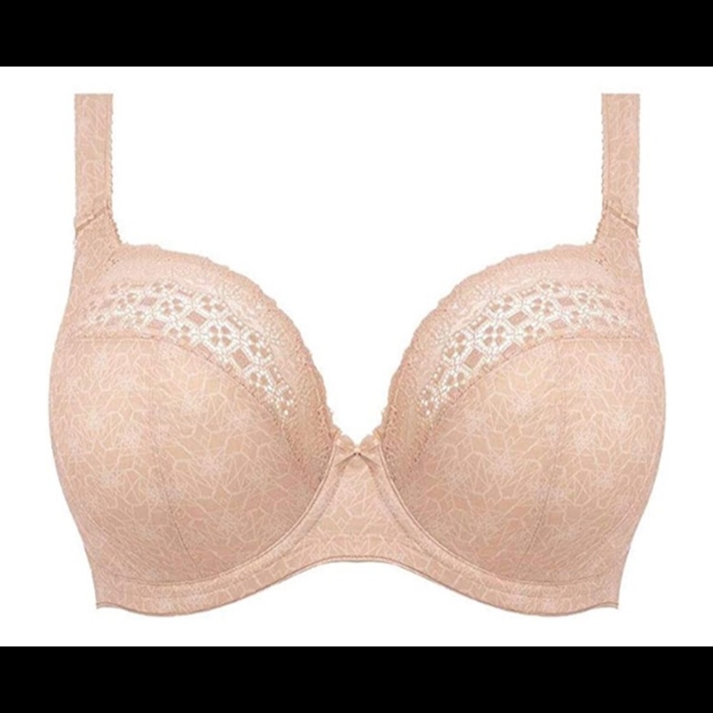 Elomi 4340 Kim Caramel Plunge Bra 34GG 34J GUC